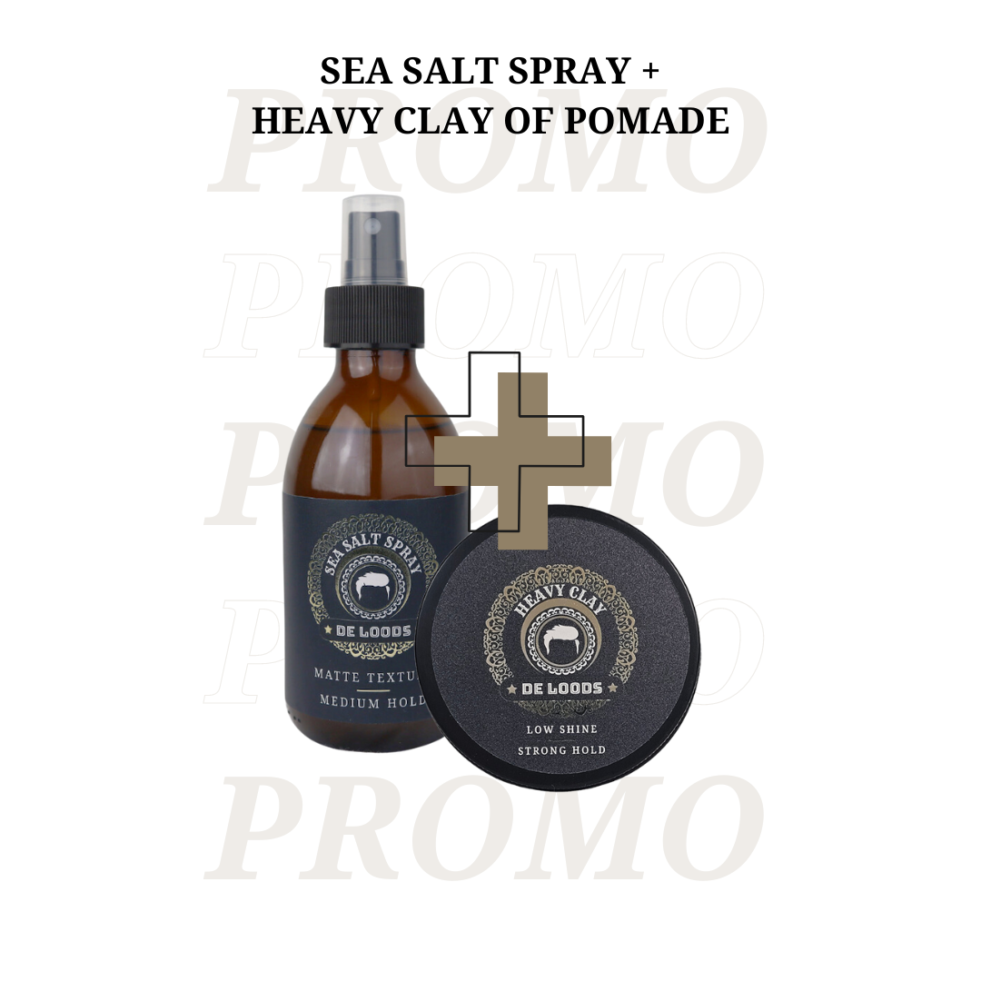 De Loods SEA SALT SPRAY x HEAVY CLAY of POMADE